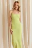 Green Ribbed Midi Dress Cutout sold by Ally Fashion