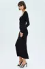 Black Maxi Dress Long Sleeve Bodycon sold by Ally Fashion