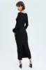 Black Maxi Dress Long Sleeve Bodycon sold by Ally Fashion