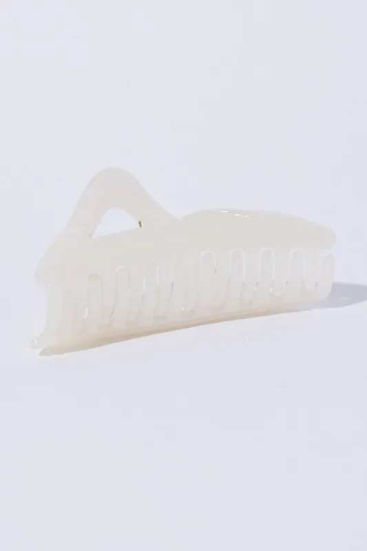 White Triangle Claw Clips sold by Ally Fashion