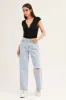 Black Bodysuit Snap Button Short Sleeve Rib sold by Ally Fashion