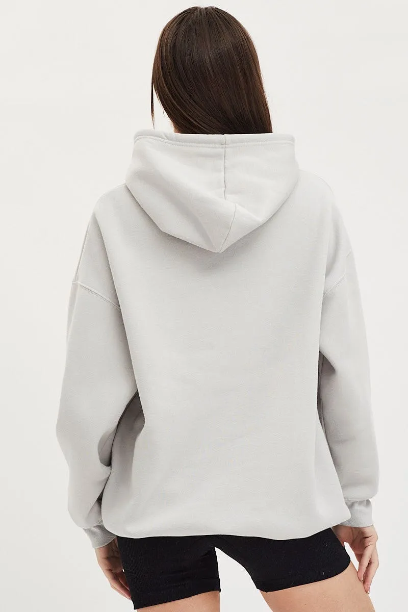 Grey Hoodie Sweater sold by Ally Fashion product image thumbnail 5