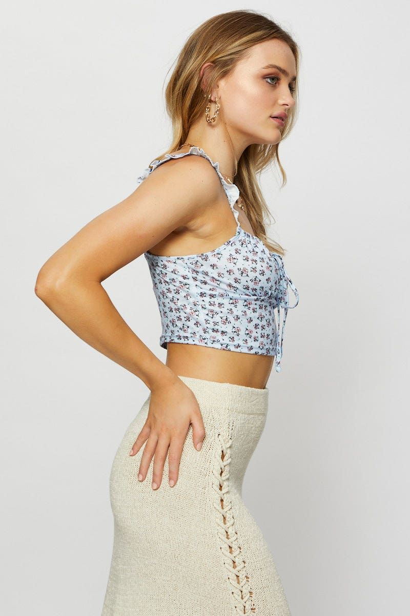 Print Crop Top sold by Ally Fashion product image thumbnail 4
