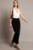 Black Straight Jean Mid Rise sold by Ally Fashion