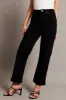 Black Straight Jean Mid Rise sold by Ally Fashion
