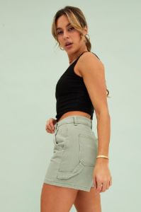 Black Corset Crop Rib Curve Hem Tank sold by Ally Fashion