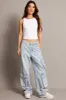 Denim Cargo Jean Mid Rise sold by Ally Fashion