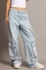 Denim Cargo Jean Mid Rise sold by Ally Fashion