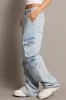 Denim Cargo Jean Mid Rise sold by Ally Fashion