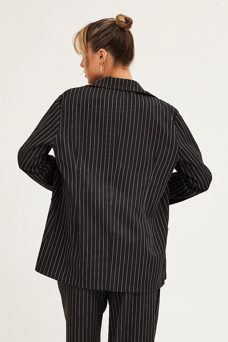 Stripe Pinstripe Oversized Blazer sold by Ally Fashion product image thumbnail 5