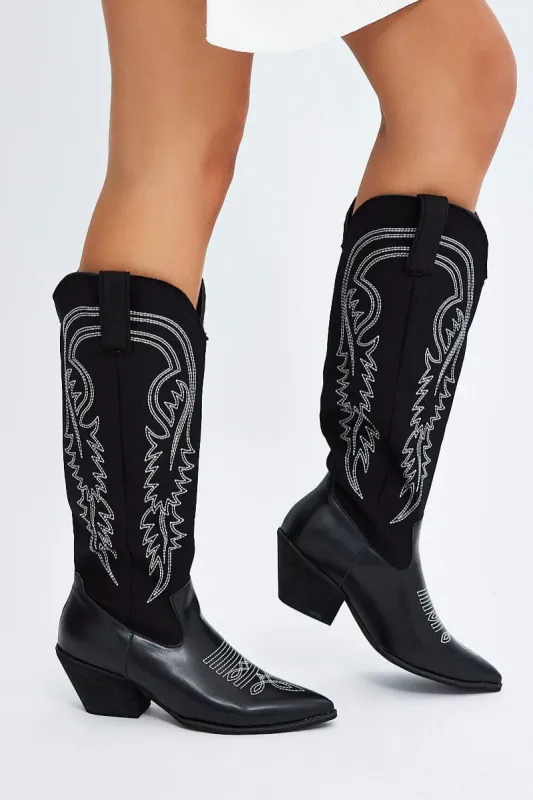 Black Western Boots sold by Ally Fashion
