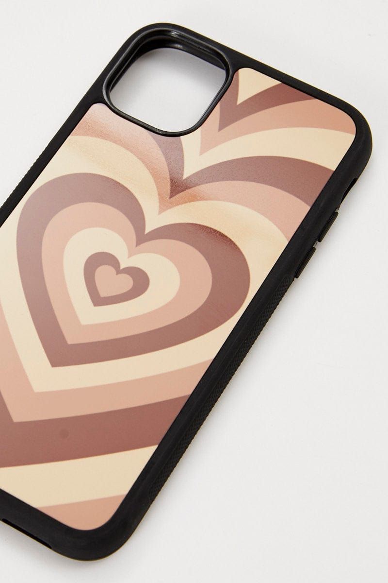 Brown Heart Phone Cover I Phone 11 sold by Ally Fashion product image thumbnail 2