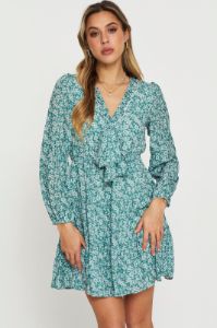 Print Mini Dress Long Sleeve sold by Ally Fashion