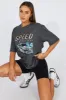 Grey Graphic Tee Short Sleeve sold by Ally Fashion