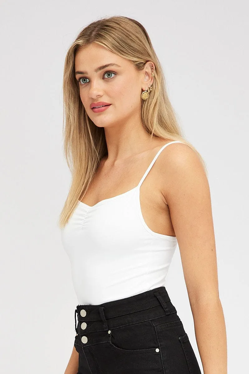 White Supersoft Bodysuit sold by Ally Fashion product image thumbnail 4