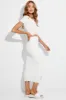 White Midi Skirt High Rise Pencil sold by Ally Fashion