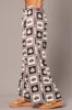 Brown Abstract Wide Leg Pants High Rise sold by Ally Fashion