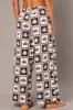 Brown Abstract Wide Leg Pants High Rise sold by Ally Fashion