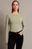 Green Top Long Sleeve Boat Neck Modal sold by Ally Fashion