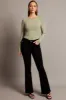Green Top Long Sleeve Boat Neck Modal sold by Ally Fashion