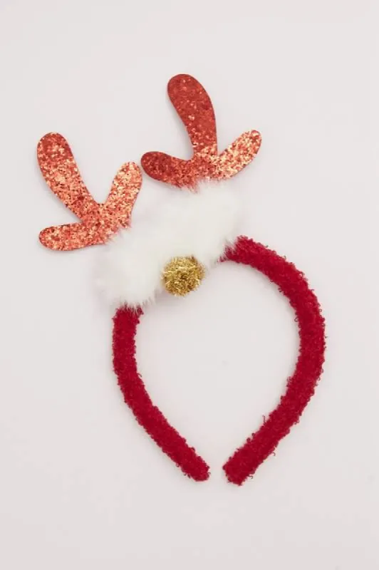 Red Christmas Headband sold by Ally Fashion
