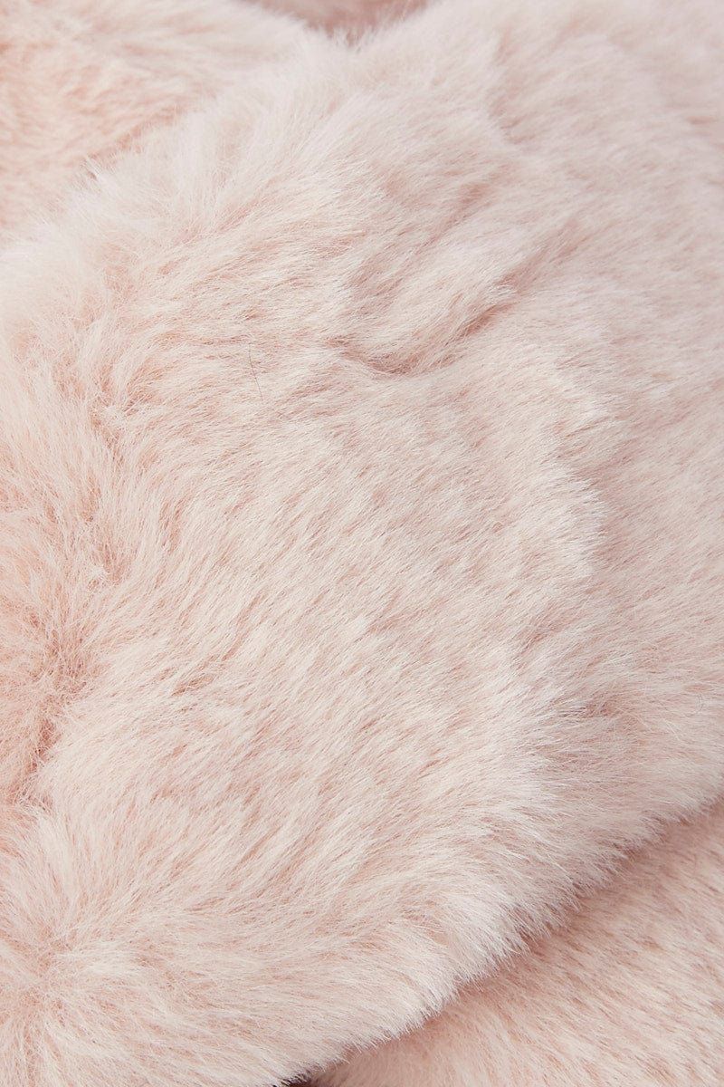 Pink Faux Fur Slippers sold by Ally Fashion product image thumbnail 3
