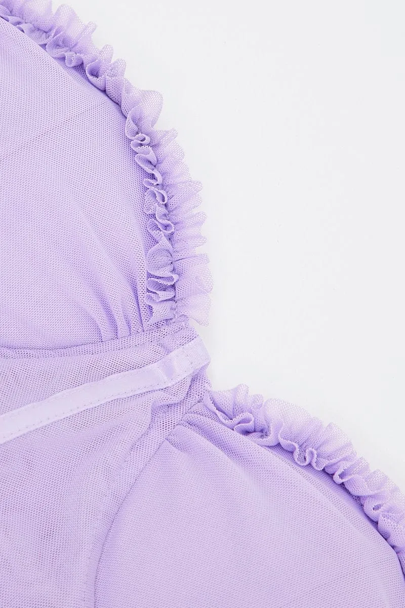 Purple Mesh Corset Top Lingerie sold by Ally Fashion product image thumbnail 2