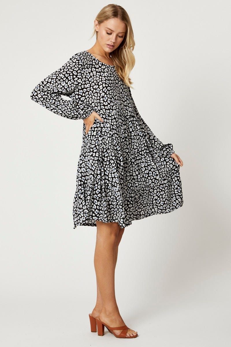 Print Skater Dress sold by Ally Fashion product image thumbnail 3