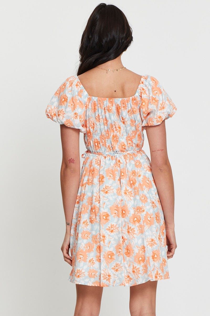 Print Mini Dress Short Sleeve sold by Ally Fashion product image thumbnail 4