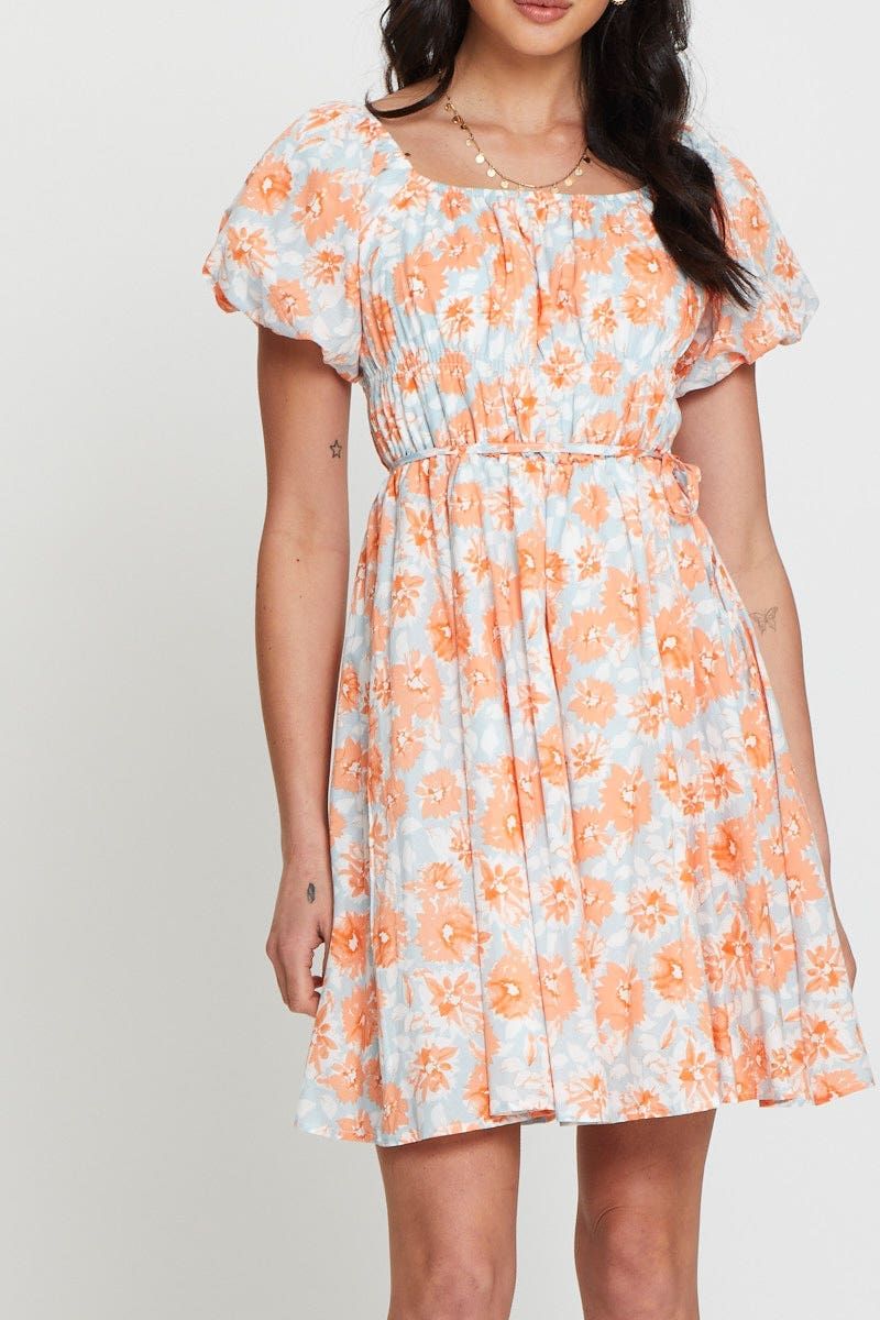Print Mini Dress Short Sleeve sold by Ally Fashion product image thumbnail 5