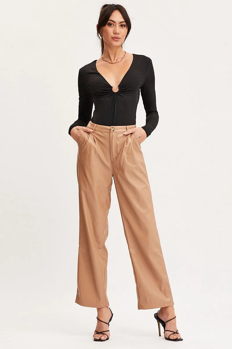 Black Ring Detail Bodysuit Long Sleeve sold by Ally Fashion product image thumbnail 3