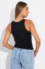 Black Tank Top Scoop Neck Seamless sold by Ally Fashion