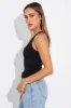Black Tank Top Scoop Neck Seamless sold by Ally Fashion