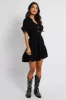 Black Shirt Dress Short Sleeve sold by Ally Fashion
