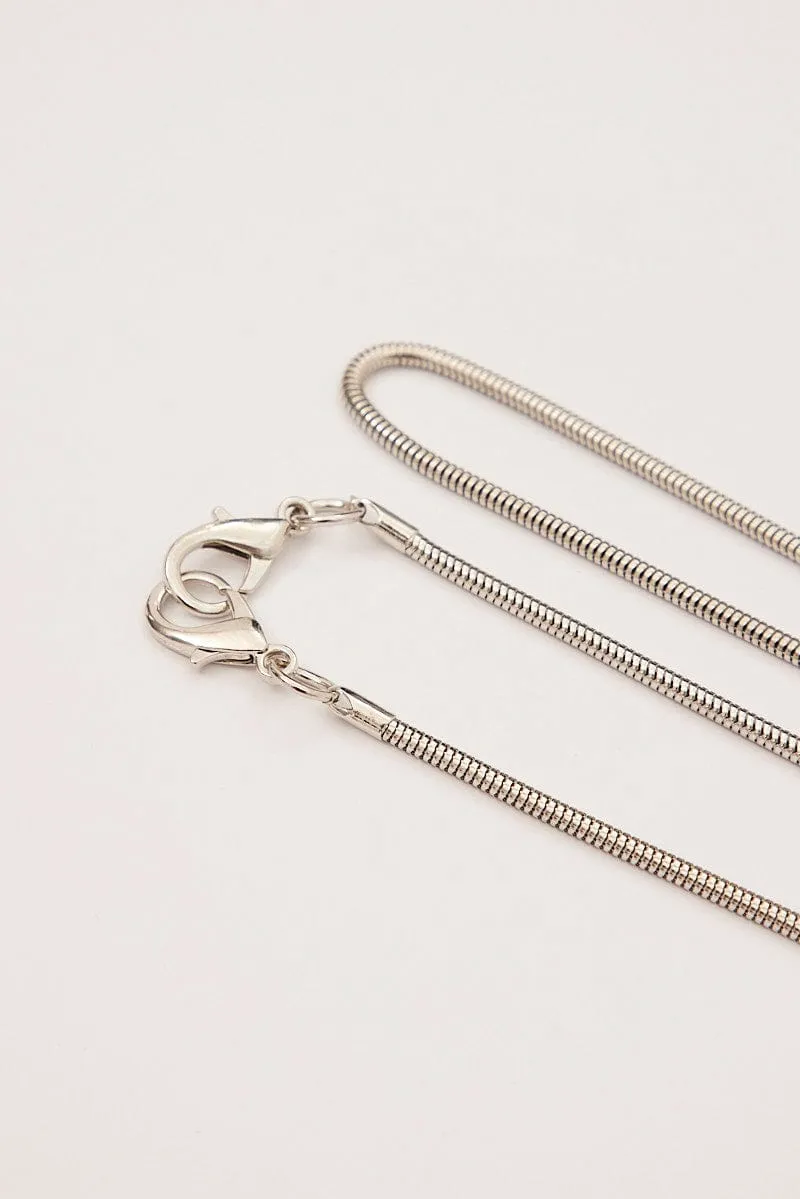 Silver Rhinestone Decor Shoulder Bag sold by Ally Fashion product image thumbnail 4