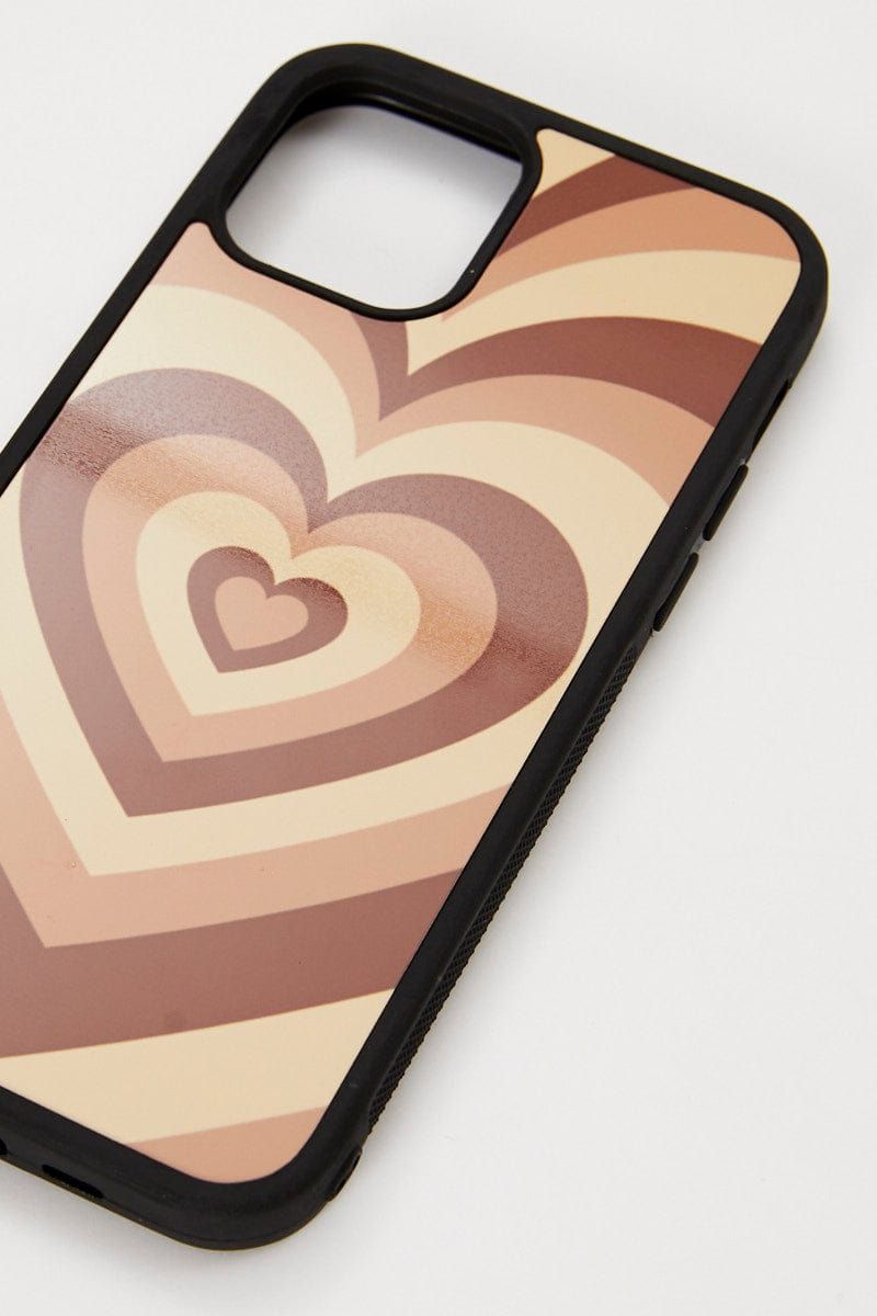 Brown Heart Phone Cover I Phone 12 sold by Ally Fashion product image thumbnail 2
