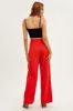 Orange Wide Leg Pants High Rise sold by Ally Fashion