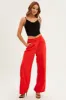 Orange Wide Leg Pants High Rise sold by Ally Fashion