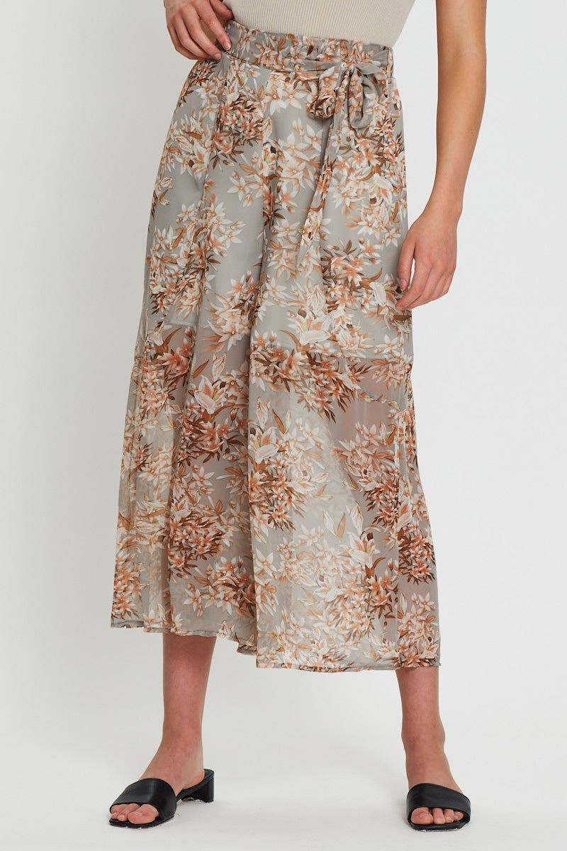 Print Belted Pants High Waist sold by Ally Fashion product image thumbnail 2