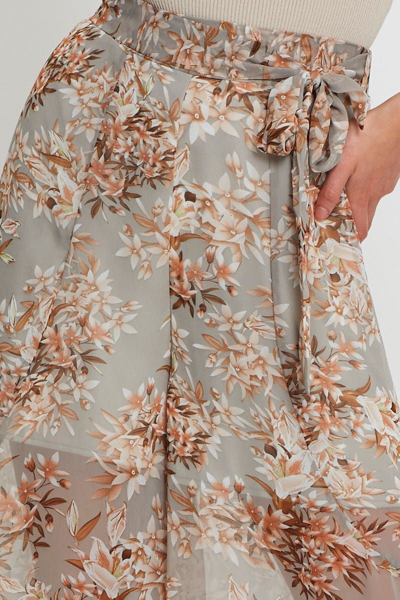 Print Belted Pants High Waist sold by Ally Fashion product image thumbnail 5