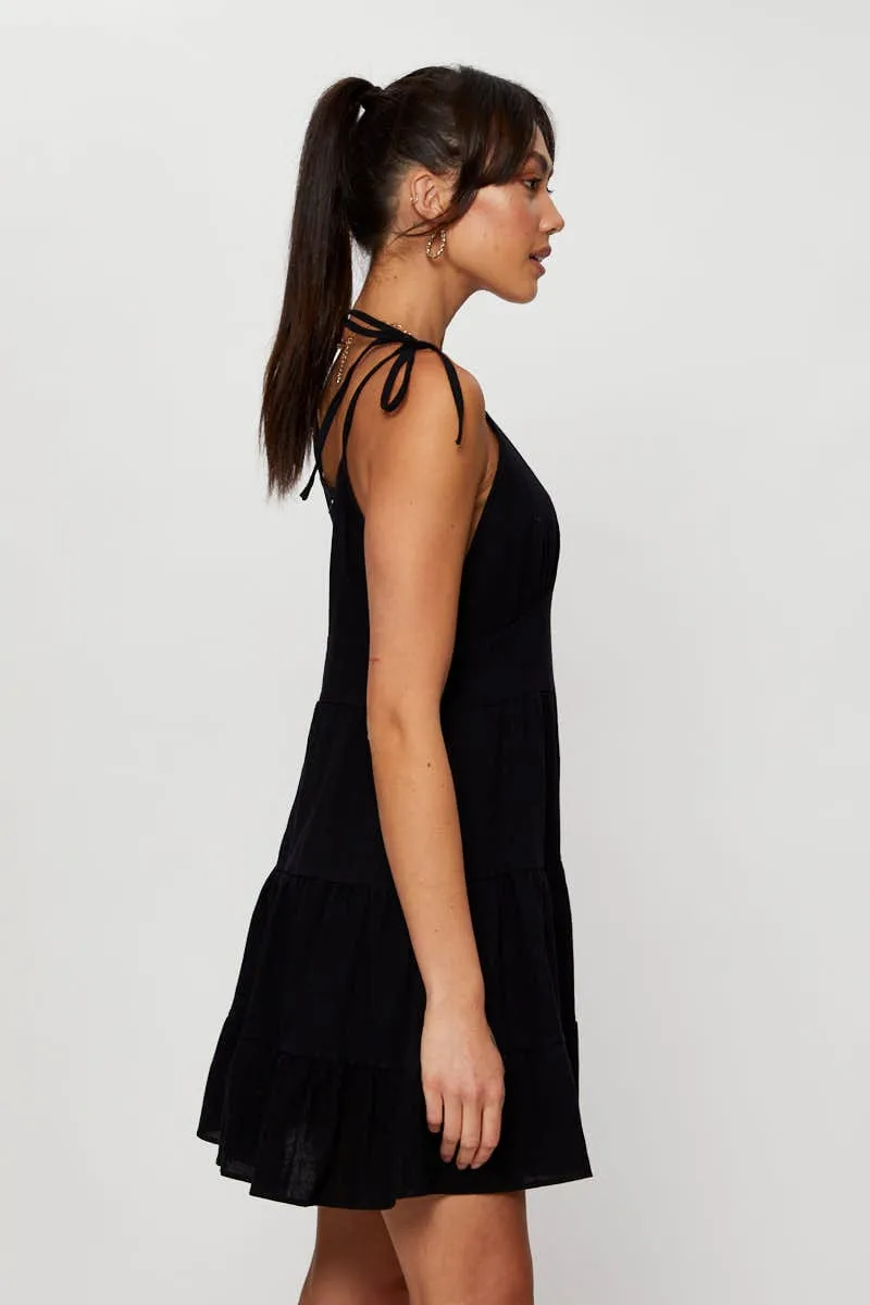 Black Mini Dress Sleeveless sold by Ally Fashion product image thumbnail 4
