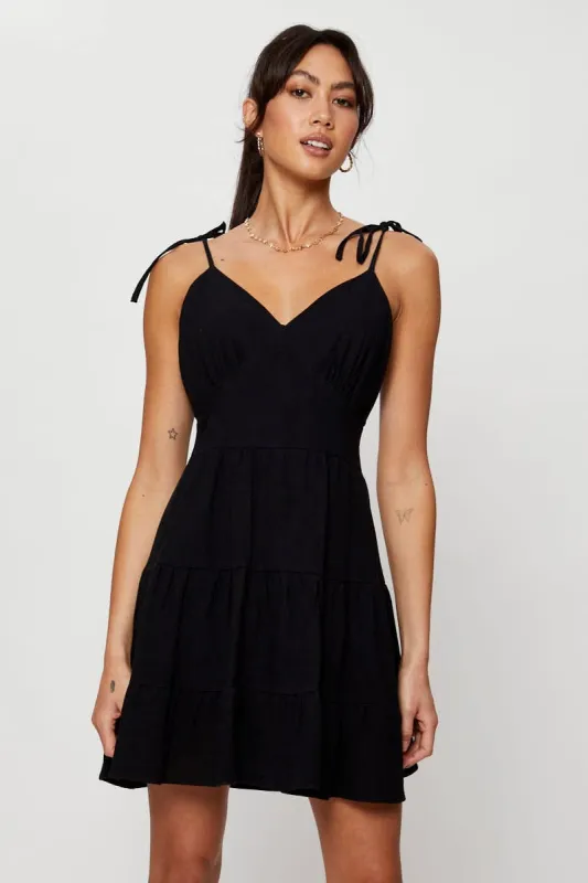 Black Mini Dress Sleeveless sold by Ally Fashion