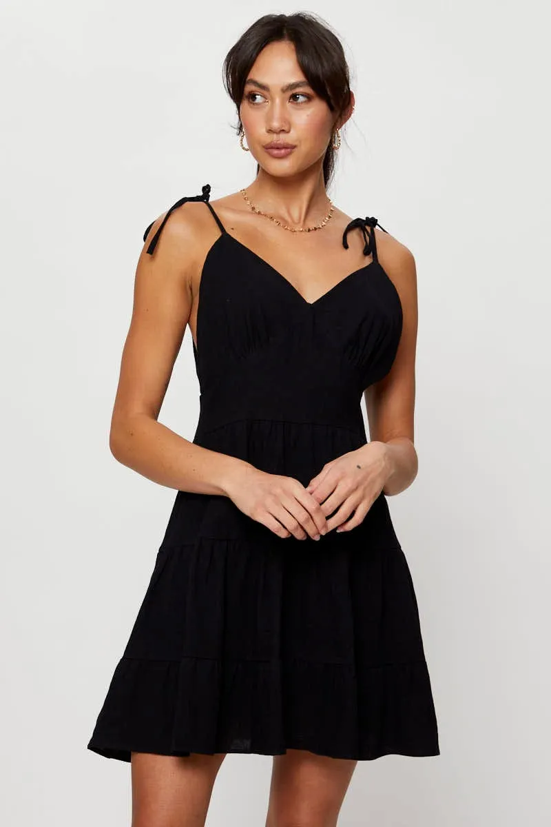 Black Mini Dress Sleeveless sold by Ally Fashion product image thumbnail 3