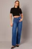 Black Knit Top Crew Neck Short Sleeves Cropped sold by Ally Fashion