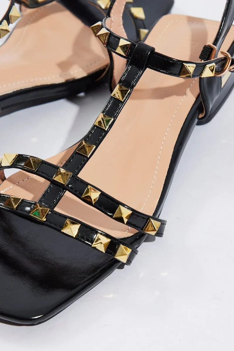 Black Studded Sandals sold by Ally Fashion product image thumbnail 2