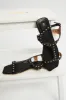 Black Cut Out Flat Sandals sold by Ally Fashion