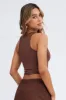 Brown Graphic Tee Crop Tank Top sold by Ally Fashion