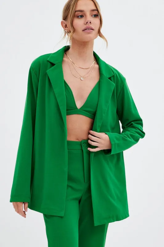 Green Oversized Blazer sold by Ally Fashion