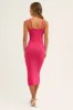 Pink Bodycon Dress Sleeveless Midi Knit sold by Ally Fashion