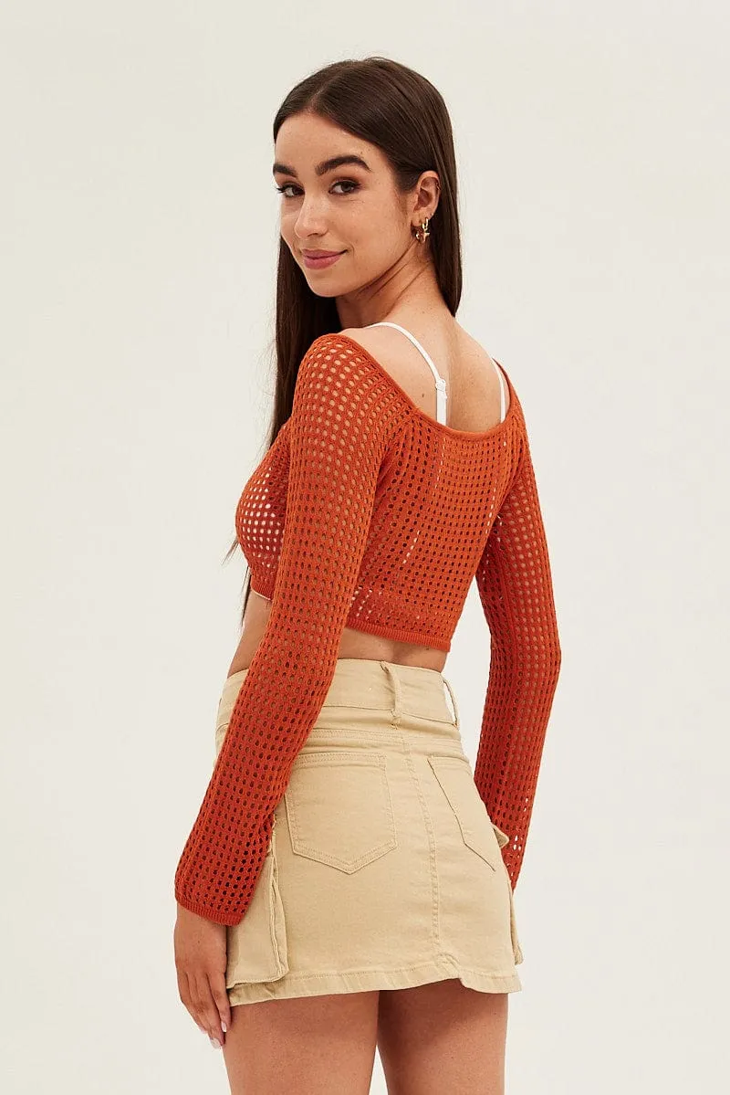 Beige Cargo Utility Denim Mini Skirt sold by Ally Fashion product image thumbnail 5